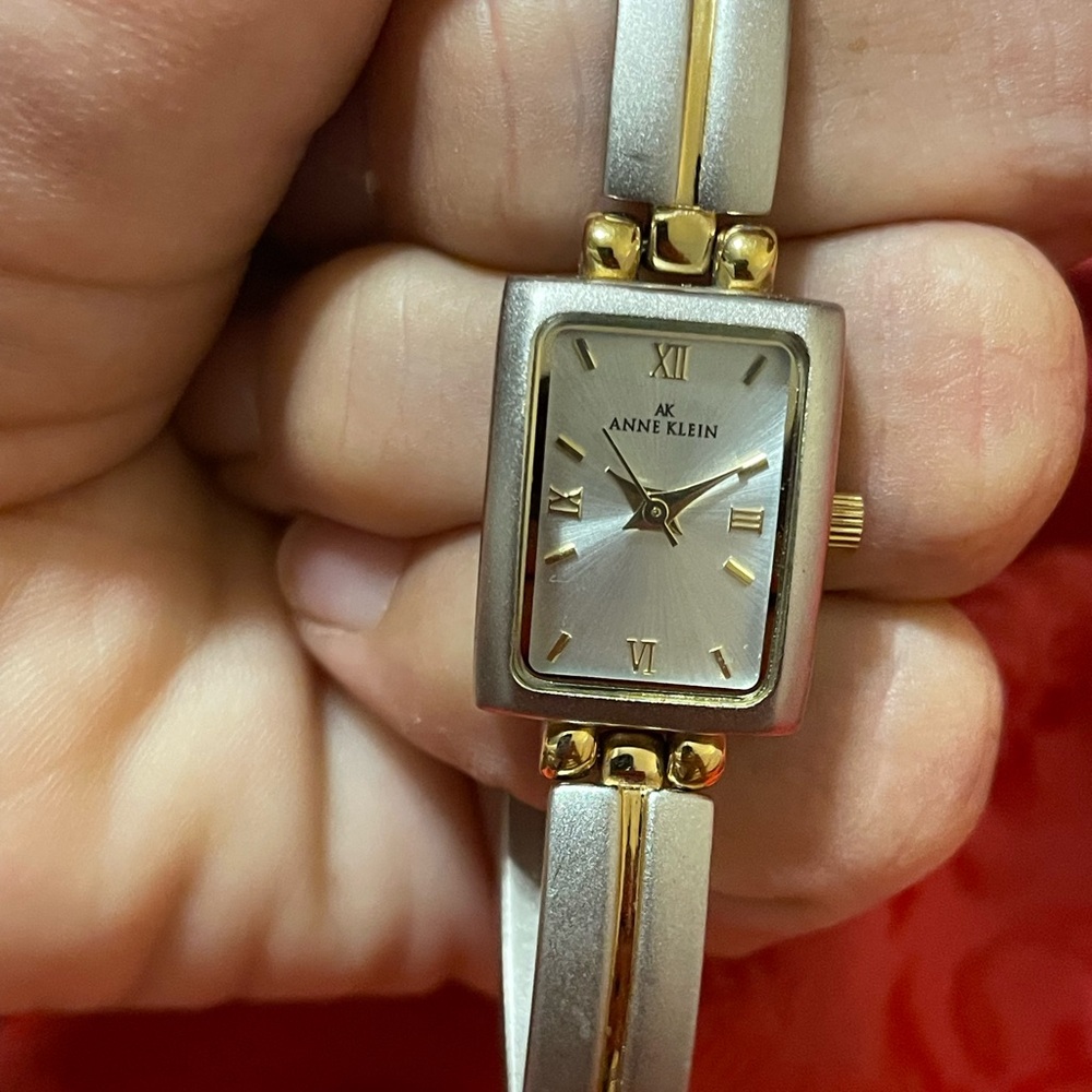 Anne Klein Two-Tone Gold and Silver Women's Watch - Picture 1 of 3